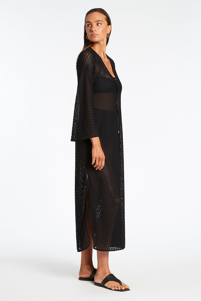 Jetset Stretch Lace Maxi Kaftan Jets Hotbody Swimwear