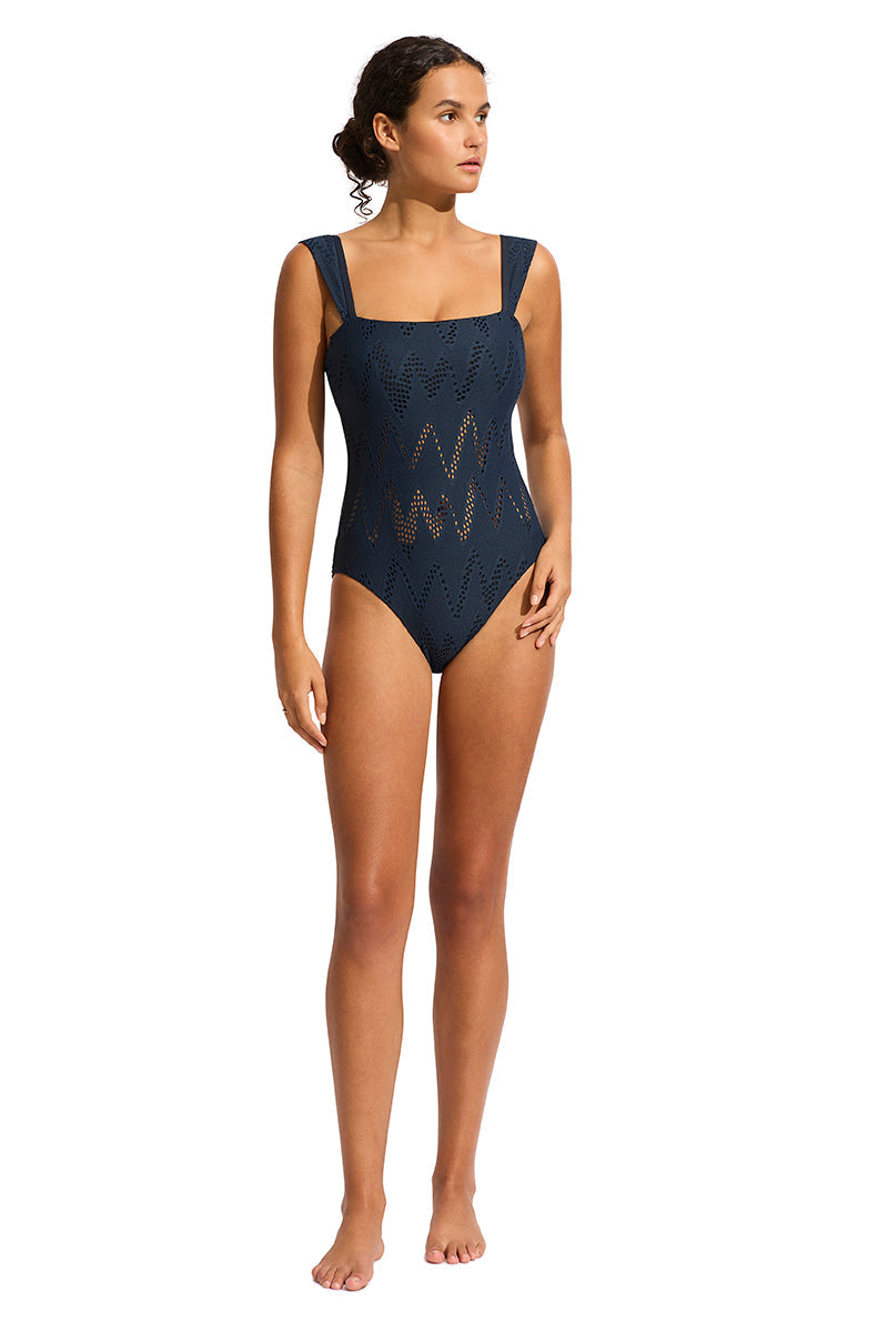 Seafolly mesh about hot sale one piece