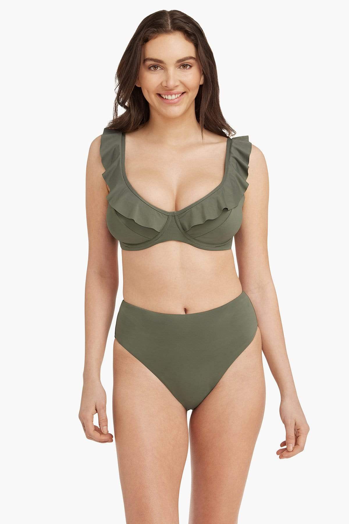 Eco Cross Front Bra Khaki, Sea Level