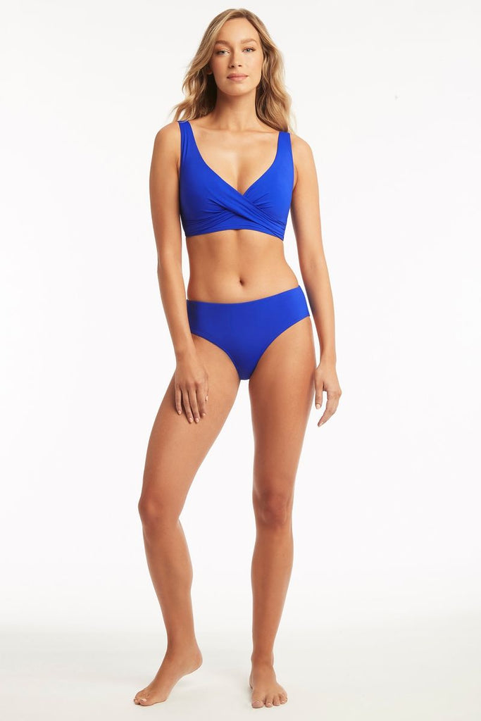 Eco Mid Bikini Pant Cobalt Hotbody Swimwear