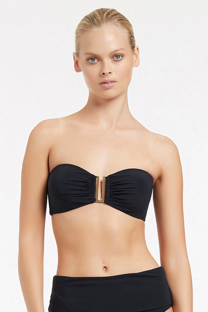 Jetset Bandeau Top Black Hotbody Swimwear