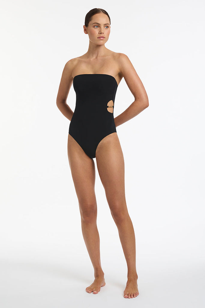 Lien Bandeau Minimal 1Pce Black Hotbody Swimwear
