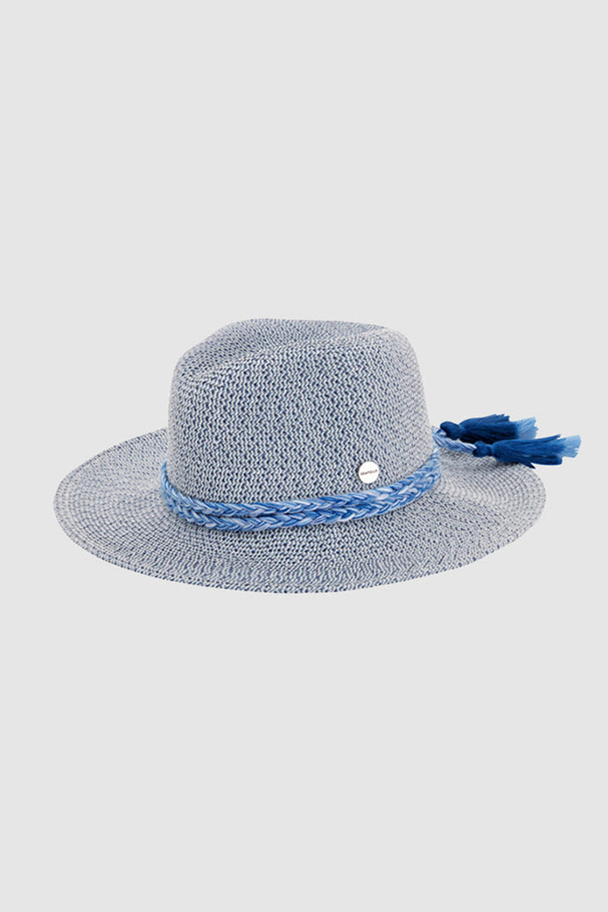 Shady Lady Collapsible Fedora Indigo Hotbody Swimwear