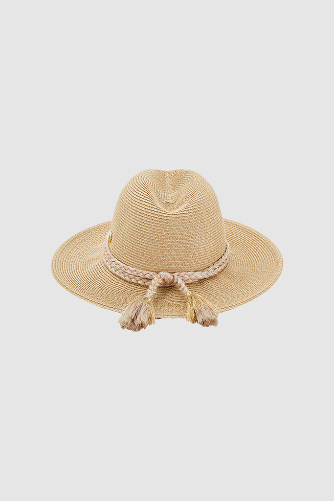 Shady Lady Collapsible Gold Fedora Hotbody Swimwear