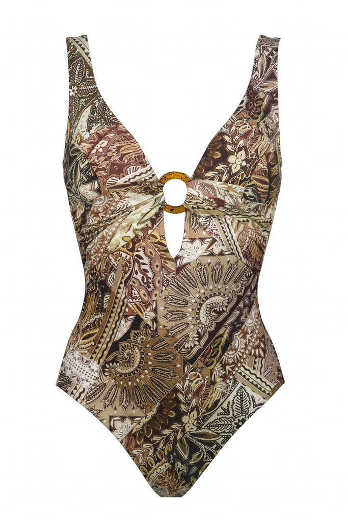 World Traveller Plunge 1Pce Hotbody Swimwear